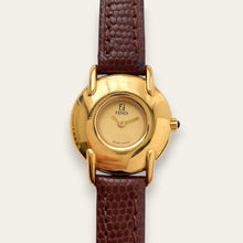 Load image into Gallery viewer, Ladies' Vintage 90s Gold-Plated Fendi 400L Watch - Leather Strap, Quartz