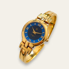Load image into Gallery viewer, Vintage 90s Gold-Plated Ladies' Givenchy 'Millesime' Watch - Blue Dial