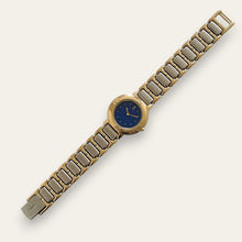 Load image into Gallery viewer, YSL Vintage Watch – Blue Dial, Two-Tone Bracelet, Gold-Plated 1990s