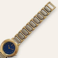 Load image into Gallery viewer, YSL Vintage Watch – Blue Dial, Two-Tone Bracelet, Gold-Plated 1990s