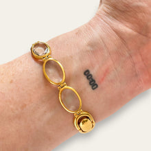 Load image into Gallery viewer, Vintage Lassale by Seiko Gold Crystal Bracelet Watch, Quartz