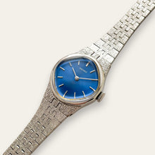 Load image into Gallery viewer, 1976 Vintage Seiko Ladies Mechanical Watch - Metallic Blue Dial