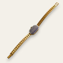 Load image into Gallery viewer, Vintage 1970s Revue Swiss Gold Mechanical Watch — Black Dial, Unworn