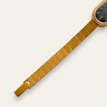 Load image into Gallery viewer, Vintage 1970s Revue Swiss Gold Mechanical Watch — Black Dial, Unworn