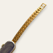 Load image into Gallery viewer, Vintage 1970s Revue Swiss Gold Mechanical Watch — Black Dial, Unworn