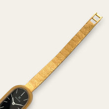 Load image into Gallery viewer, Vintage 1970s Revue Swiss Gold Mechanical Watch — Black Dial, Unworn