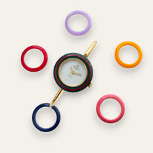 Load image into Gallery viewer, Rare First Era Vintage Gucci Bezel Watch — Made in Italy — Full Set, Quartz