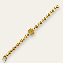 Load image into Gallery viewer, Vintage Seiko Ruby Gold Plated Jewellery Watch Bubble Bracelet, Quartz