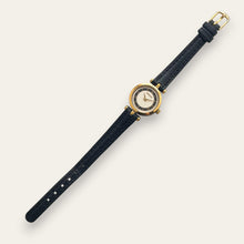 Load image into Gallery viewer, Vintage Gucci Stack Watch | Roman Numeral Dial Gold Black Enamel 2000L
