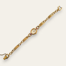 Load image into Gallery viewer, Rare 90s Gold-Plated Seiko Jewellery Quartz Watch - Tiny Dial - Rubies