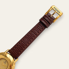 Load image into Gallery viewer, Ladies' Vintage 90s Gold-Plated Fendi 400L Watch - Leather Strap, Quartz