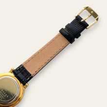 Load image into Gallery viewer, Vintage YSL 1990s Ladies Quartz Watch, Black Dial & Gold Case