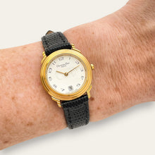 Load image into Gallery viewer, Vintage Christian Dior 1990s Ladies Watch White Dial CD Logo Gold Tone, Quartz