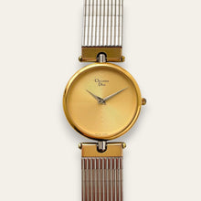 Load image into Gallery viewer, Vintage Christian Dior 3026 — 1990s Gold Dial Two-Tone Watch, Quartz