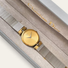 Load image into Gallery viewer, Vintage Christian Dior 3026 — 1990s Gold Dial Two-Tone Watch, Quartz
