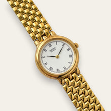 Load image into Gallery viewer, Vintage Seiko Gold-Plated Roman Numeral Quartz Watch, Bracelet