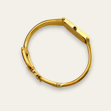 Load image into Gallery viewer, Vintage Gucci 1500L Gold Bangle Watch with Mother of Pearl Dial, 90s Quartz