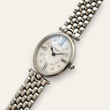 Load image into Gallery viewer, Frédérique Constant Art Déco Oval Diamond Watch — MOP, Steel, Quartz