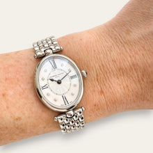 Load image into Gallery viewer, Frédérique Constant Art Déco Oval Diamond Watch — MOP, Steel, Quartz