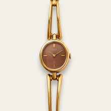 Load image into Gallery viewer, Vintage Seiko 1400-5180 Ladies Quartz Watch — Brown Dial, Gold, Quartz