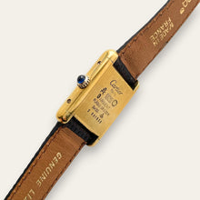 Load image into Gallery viewer, Vintage Must de Cartier Tank Wood Dial Mechanical Watch | 1980s Vermeil