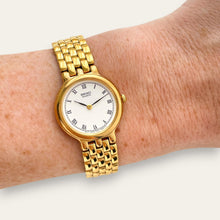 Load image into Gallery viewer, Vintage Seiko Gold-Plated Roman Numeral Quartz Watch, Bracelet