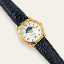 Load image into Gallery viewer, Vintage Constant Sun & Moon Ladies' Gold-Tone Watch | Moonphase, Quartz