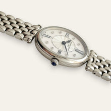 Load image into Gallery viewer, Frédérique Constant Art Déco Oval Diamond Watch — MOP, Steel, Quartz