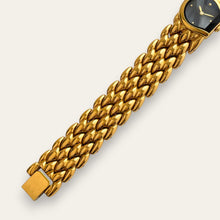 Load image into Gallery viewer, Vintage Seiko Rivoli 4N00-6421 Ladies Watch — Black Dial, Gold, Quartz