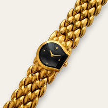 Load image into Gallery viewer, Vintage Seiko Rivoli 4N00-6421 Ladies Watch — Black Dial, Gold, Quartz