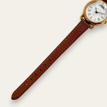 Load image into Gallery viewer, Vintage Louifrey Moonphase Ladies' Gold-Tone Watch | White Dial, Quartz