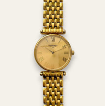 Load image into Gallery viewer, Vintage Longines La Grande Classique Gold Plated Watch, Roman Numerals, Quartz