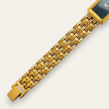 Load image into Gallery viewer, Vintage Seiko Gold-Plated Ladies' Tank Watch, Black Dial — Quartz