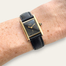 Load image into Gallery viewer, Must de Cartier Tank Vermeil — Black Dial, Mechanical, 1979