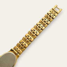 Load image into Gallery viewer, Vintage Seiko Gold-Tone Oval Ladies' Bracelet Watch | Herringbone Dial, Quartz