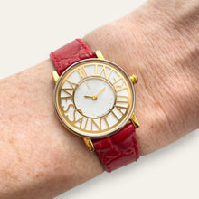 Load image into Gallery viewer, Vintage YSL 1990s Ladies Quartz Watch, White Dial & Gold Case