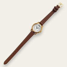 Load image into Gallery viewer, Vintage Louifrey Moonphase Ladies' Gold-Tone Watch | White Dial, Quartz