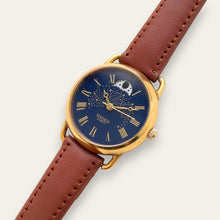 Load image into Gallery viewer, Vintage Sekonda Moonphase Watch, Celestial Dial, Gold-Tone, Roman Numerals, Quartz
