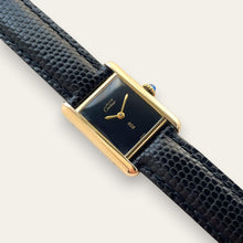 Load image into Gallery viewer, Must de Cartier Tank Vermeil — Black Dial, Mechanical, 1979