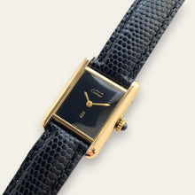 Load image into Gallery viewer, Must de Cartier Tank Vermeil — Black Dial, Mechanical, 1979
