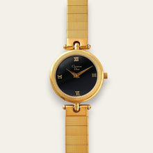 Load image into Gallery viewer, Vintage Christian Dior Quartz Watch, Ref. 3043, Black Dial, 1990s