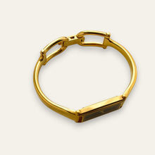 Load image into Gallery viewer, Vintage Ladies' Gold-Plated Gucci 1500L Bangle Quartz Watch - Black