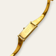 Load image into Gallery viewer, Vintage Gucci 1500L Gold Bangle Watch with Mother of Pearl Dial, 90s Quartz