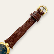 Load image into Gallery viewer, Vintage Raymond Weil Genève Gold-Plated Quartz Watch Blue Dial 1990s