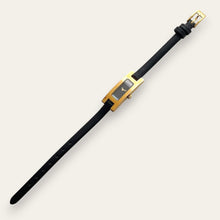 Load image into Gallery viewer, Vintage 2002 Gucci 3900L Quartz Watch, Black Dial, Gold-Tone Case