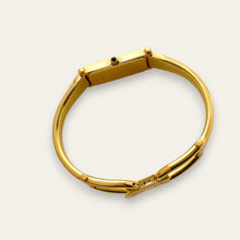 Load image into Gallery viewer, Vintage Ladies' Gold-Plated Gucci 1500L Bangle Quartz Watch - Black