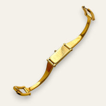 Load image into Gallery viewer, Vintage Gucci 1500L Gold Bangle Watch with Mother of Pearl Dial, 90s Quartz