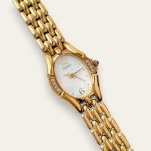 Load image into Gallery viewer, Vintage Seiko Ladies' Gold-Plated Quartz Watch, Mother of Pearl Dial