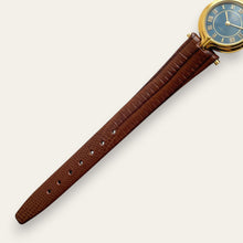 Load image into Gallery viewer, Vintage Raymond Weil Genève Gold-Plated Quartz Watch Blue Dial 1990s