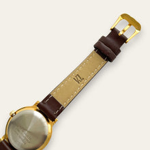 Load image into Gallery viewer, Vintage Lorus by Seiko Sun & Moon Ladies Watch, Leather Strap, Quartz